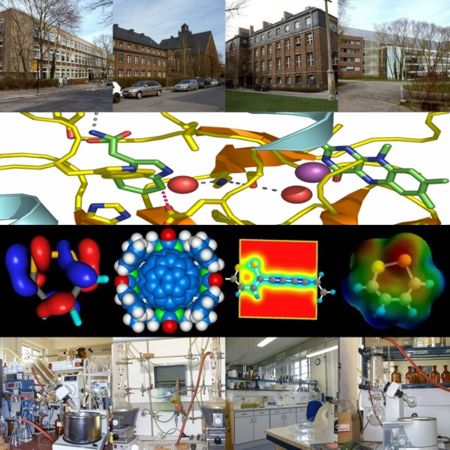 Fachrichtung Chemie und Lebensmittelchemie - Geb&auml;ude, Molek&uuml;lmodelle und Laborarbeitspl&auml;tze